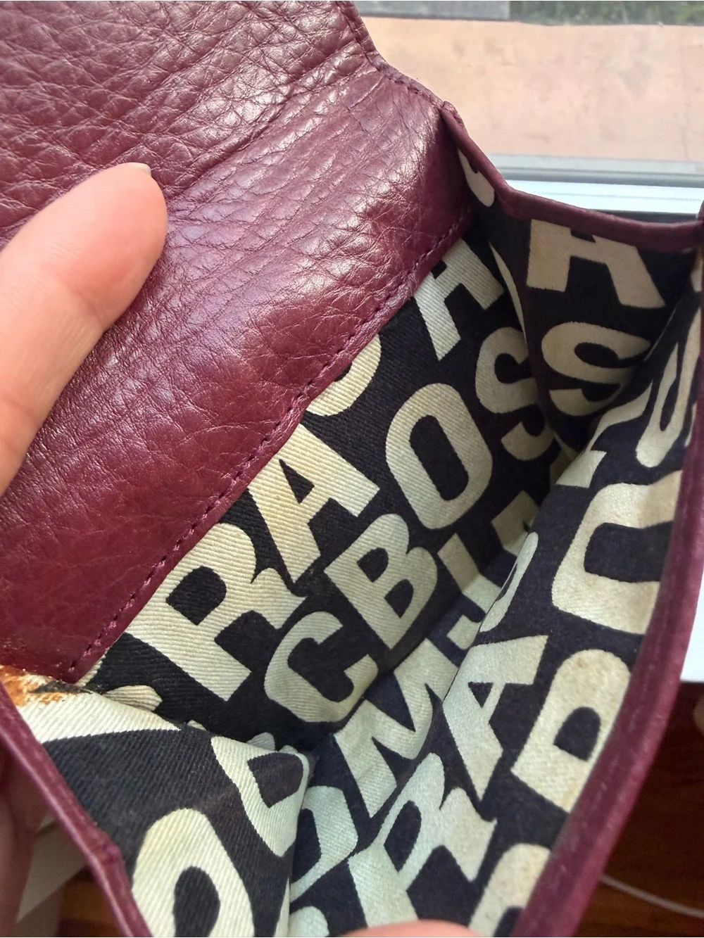 Marc by Marc Jacobs Burgundy Leather Wallet